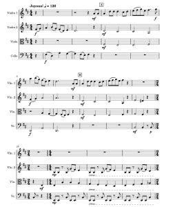 十二首圣诞歌曲（一首古怪的圣诞组曲）詹姆斯版  弦乐四重奏 总谱+分谱 有试听-云音圈