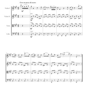 博凯里尼小步舞曲 弦乐四重奏 总谱+分谱 有试听-云音圈