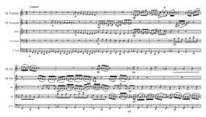 卡农Canon 加拿大 铜管五重奏总谱+分谱 有试听-云音圈