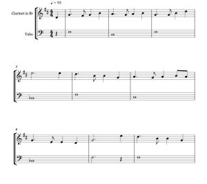 标价非售价 友谊地久天长  海森堡版 单簧管大号 总谱 有试听-云音圈