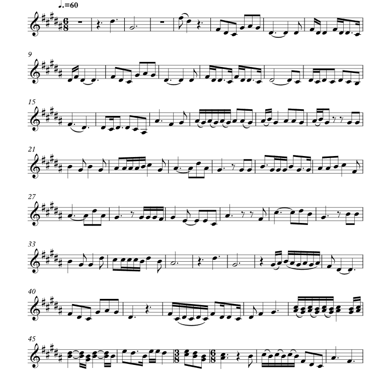 含笑而终 迭戈版 小号独奏 有试听