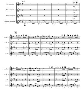 标价非售价 哈巴涅拉 布赖恩版 AATB萨克斯四重奏 总谱+分谱 有试听-云音圈