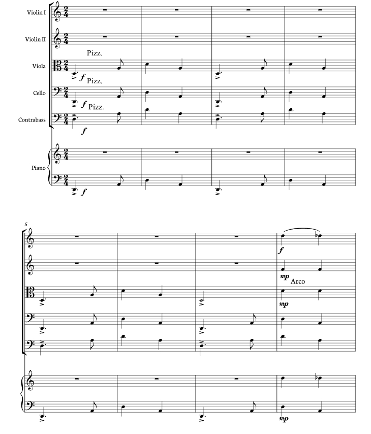 哈巴涅拉舞曲 简易版 海森堡版 弦乐五重奏+钢琴 总谱+分谱 有试听