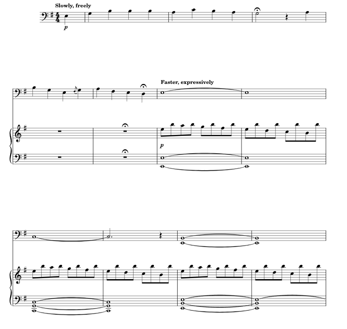 哦，来吧，以马内利 大提琴钢琴 总谱 有试听