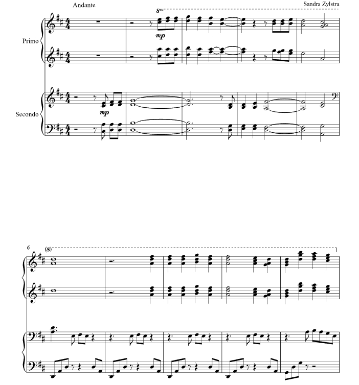 唯一根基  四手联弹 有试听