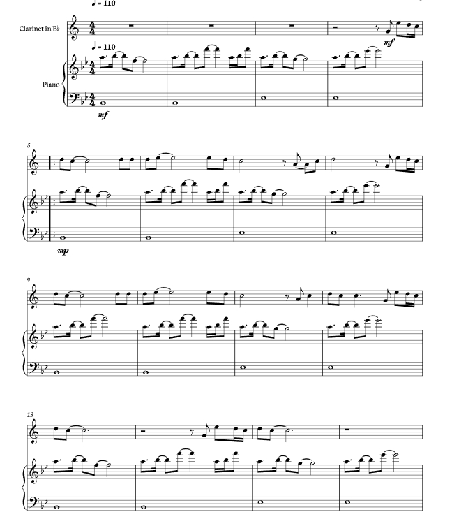 标价非售价 唯有想象  海森堡版 单簧管钢琴 总分谱 有试听