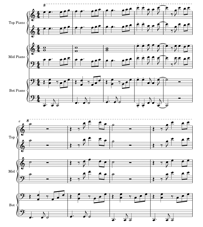 圣诞快乐 六手联弹 有试听