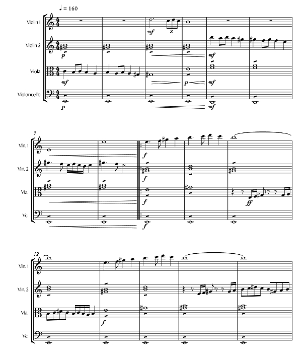 埃及的  安德烈版 弦乐四重奏 总谱+分谱 有试听