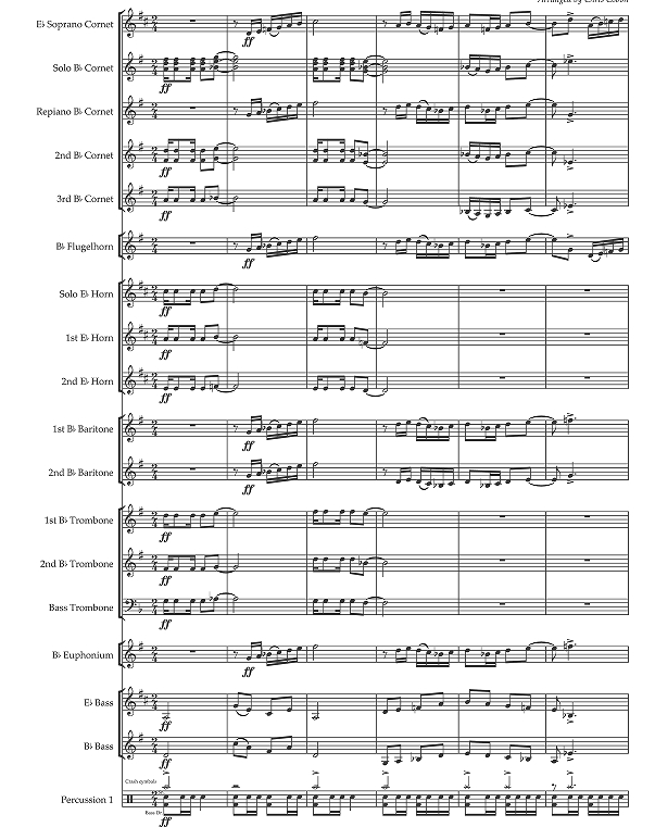 标价非售价 大篷车 克里斯版 铜管乐队 总谱+分谱 有试听