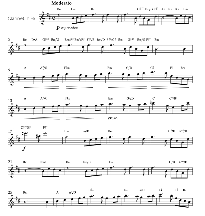 天鹅湖 彼得罗版 单簧管独奏 有试听