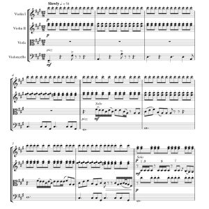 失控 GTA版 弦乐四重奏 总谱+分谱 有试听-云音圈