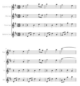 标价非售价 奇异恩典 伊戈尔版 SATB萨克斯四重奏 总谱+分谱 有试听-云音圈