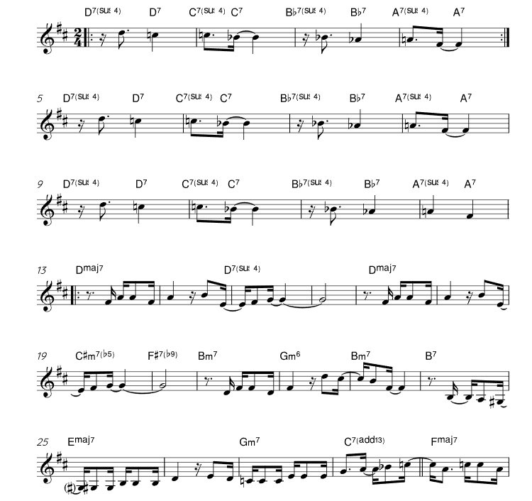 女士桑巴 萨莱斯版 小号独奏 有试听