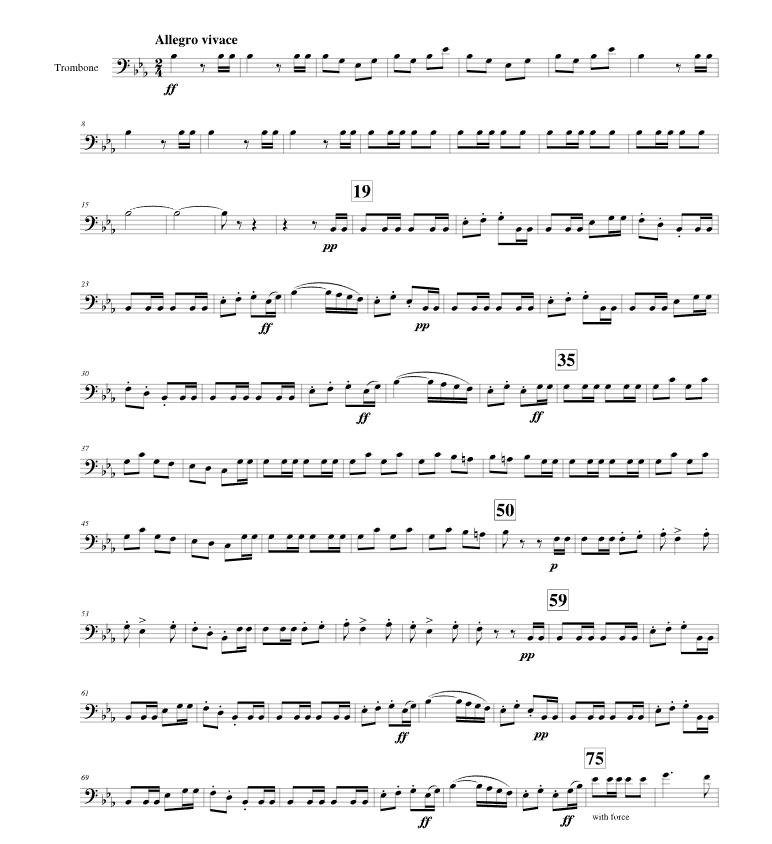 威廉退尔序曲 马修版 长号独奏 有试听