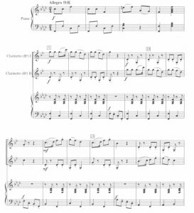 小城街舞 单簧管二重奏+钢琴 总谱+分谱 有试听-云音圈