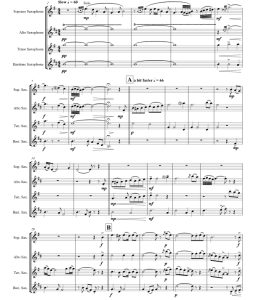 标价非售价 山鹰之歌 托马斯版 SATB萨克斯四重奏 总谱+分谱 有试听-云音圈