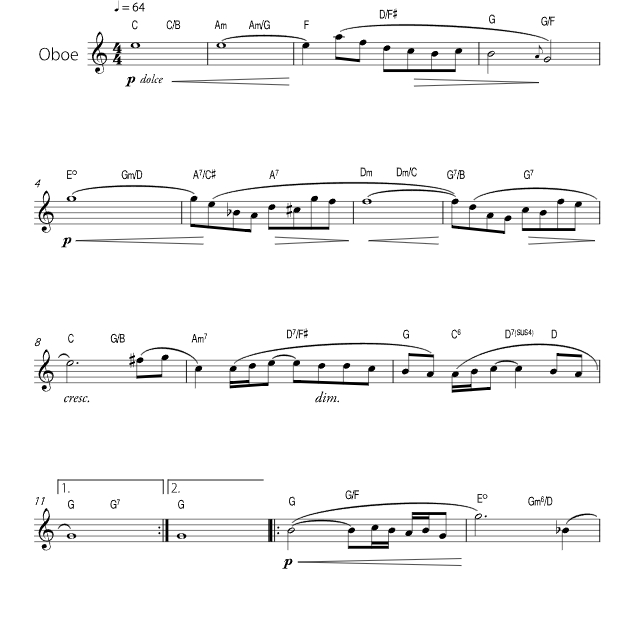 标价非售价 巴赫 G 弦上的咏叹调 尤里版 双簧管独奏  有试听