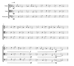 平安夜 海森堡版 小提琴中提琴大提琴重奏 总分谱 有试听-云音圈