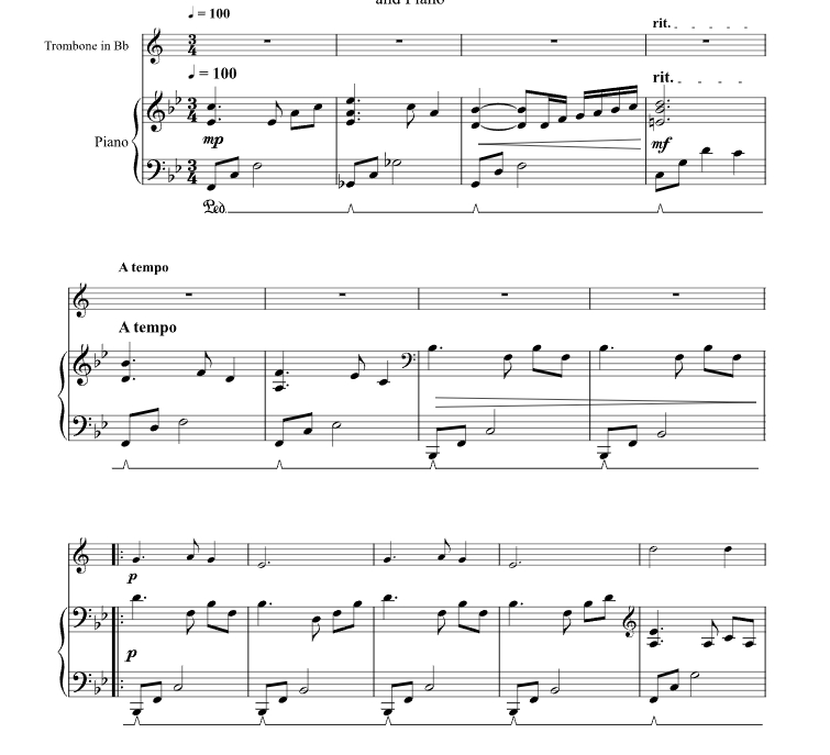 平安夜 Silent Night 蒂姆版 长号钢琴 有试听