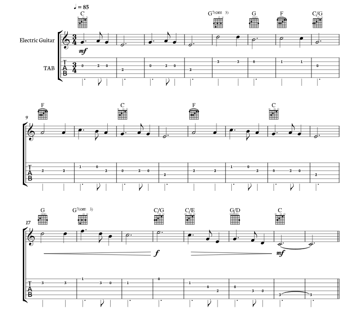 平安夜 圣诞颂歌 海森堡版 吉他独奏 有试听