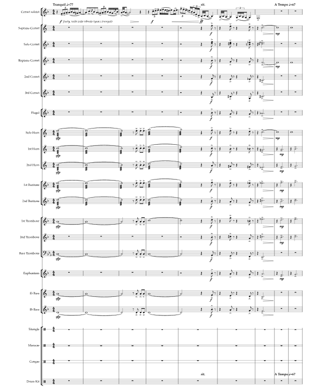 标价非售价 征服者 Op.33 克里斯版 铜管乐队总谱+分谱  有试听