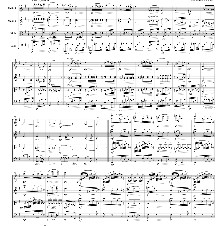 德沃夏克 斯拉夫舞曲 弦乐四重奏 总谱+分谱 有试听