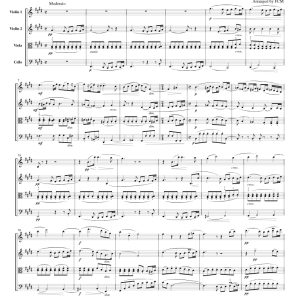 德沃夏克弦乐小夜曲 第一乐章  弦乐四重奏 总谱+分谱 有试听-云音圈