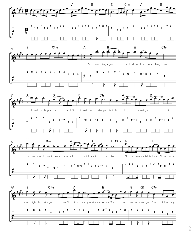 忧郁 埃德版 吉他独奏 有试听