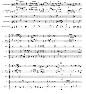 怪兽电力公司 斯特凡版 萨克斯五重奏 总谱+分谱 有试听-云音圈