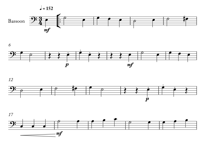 意大利随想曲 吉尔德松版 巴松管独奏 有试听