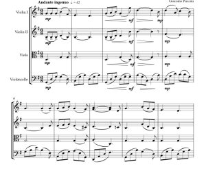 我亲爱的父亲 雪莉版 弦乐四重奏 总谱+分谱 有试听-云音圈