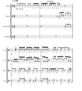 战或逃 奥利弗版 打击乐合奏 总谱+分谱 有试听-云音圈