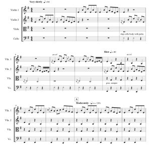 昏昏欲睡的玛吉 弦乐四重奏 总谱+分谱 有试听-云音圈