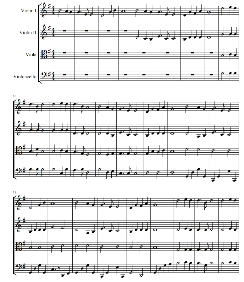 更近我主 弦乐四重奏总谱+分谱 有试听