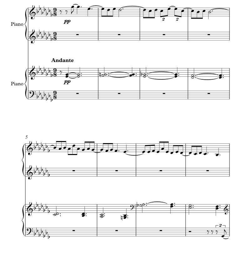 月光 阿曼达版 四手联弹 有试听