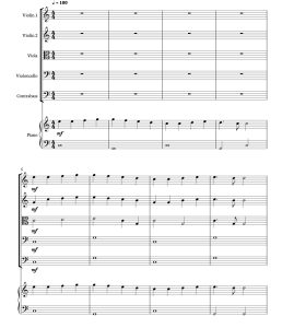 欢乐颂 Ode to Joy 海森堡版 弦乐五重奏+钢琴 总谱+分谱 有试听-云音圈