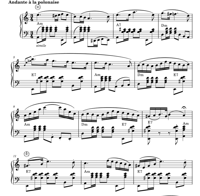 波罗乃兹 祖国的告别 卡米尔版 手风琴独奏 有试听