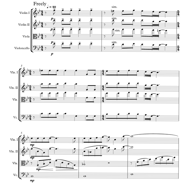 波西米亚狂想曲 安德鲁版 弦乐四重奏 总谱+分谱 有试听