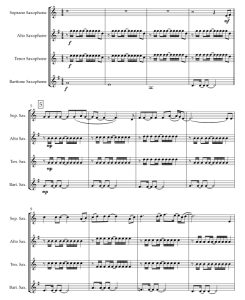 标价非售价 生命之环 法比奥版 SATB萨克斯四重奏 总谱+分谱 有试听-云音圈