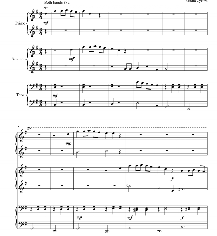 祝你圣诞快乐 六手联弹 初级版 有试听