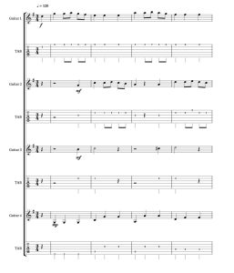 祝你圣诞快乐  海森堡版 吉他四重奏 五线谱+六线谱 总谱+分谱 有试听-云音圈