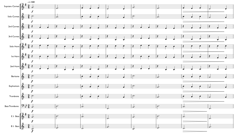 标价非售价 祝福所有人 克兰版 铜管乐队 总谱+分谱 有试听