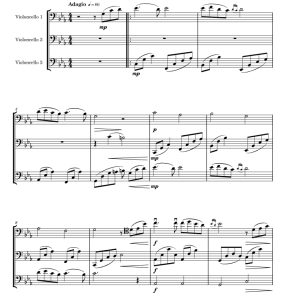 神秘园之歌 韩国版 大提琴三重奏 总谱+分谱 有试听-云音圈