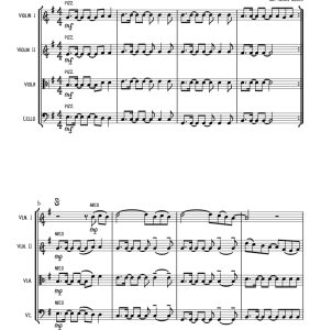 繁星满天 艾莉森版 弦乐四重奏 总谱+分谱 有试听-云音圈