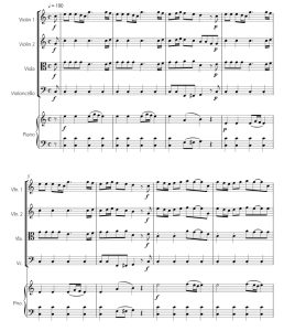 维瓦尔第 春 简易版 露里版 弦乐四重奏+钢琴 总谱+分谱 有试听-云音圈