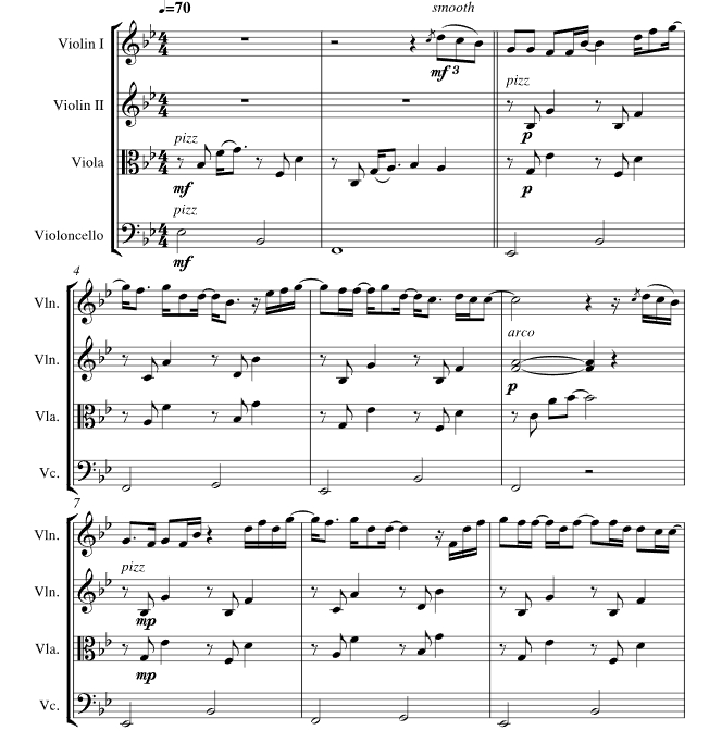 美丽的事物 弦乐四重奏 总谱+分谱 有试听