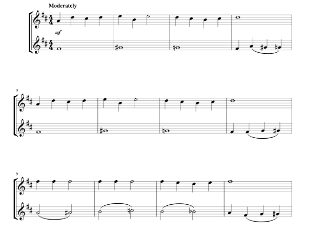 美国经典民谣 奥拉莉 马克版 萨克斯二重奏 总谱 有试听