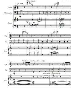 自由探戈 小提琴大提琴钢琴总分谱 有试听-云音圈