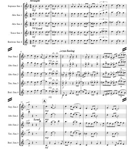 芝加哥 那座摇曳生姿的城市 肯尼斯版 SATB 萨克斯管四重奏 总谱+分谱 有试听-云音圈