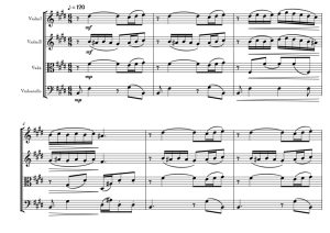 花之二重唱 卡尔版 弦乐四重奏 总谱+分谱 有试听-云音圈